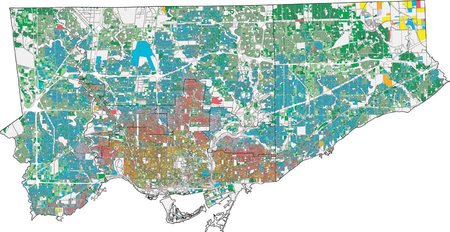 toronto population carte